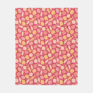 Colourful vegetables pattern fleece blanket