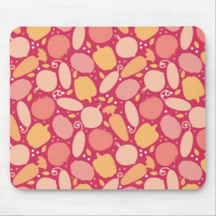 Colourful vegetables pattern mouse pad