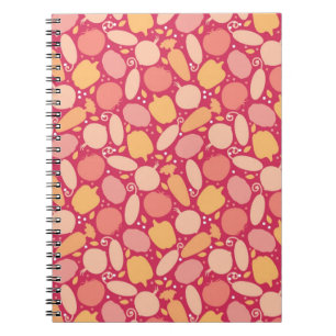 Colourful vegetables pattern notebook