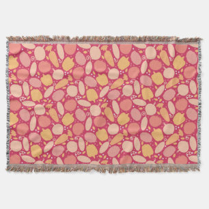 Colourful vegetables pattern throw blanket