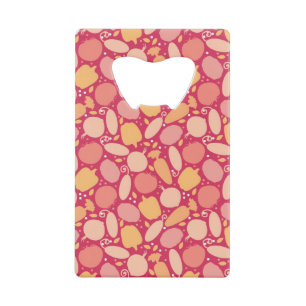 Colourful vegetables pattern wallet bottle opener
