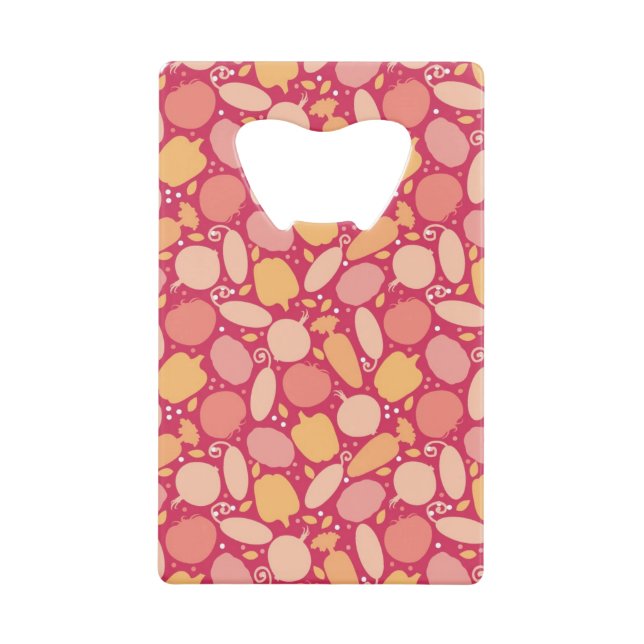 Colourful vegetables pattern wallet bottle opener (Front)