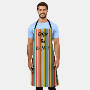 Colourful Vertical Retro Stripes  Apron