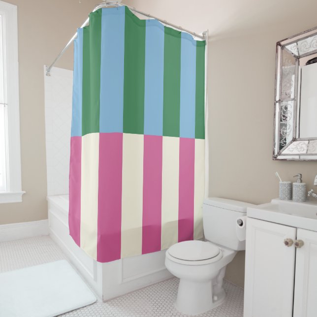 Colourful Vertical Striped Pattern (In Situ)