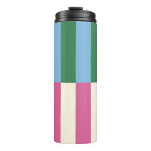 Colourful Vertical Striped Pattern Thermal Tumbler