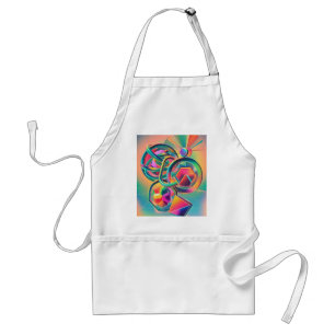 Colourful Vibrant and whimsical abstract artwork  Standard Apron