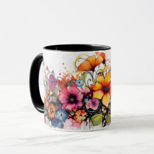 Colourful Vibrant Flower Botanical Garden Nature  Mug