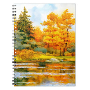 Colourful vibrant hand drawn watercolor sketch dra notebook
