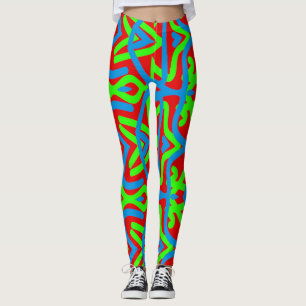 Colourful vibrant "Ratti_Creative_Arts" Leggings