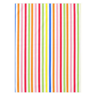 Colourful Vibrant Stripes Pattern Design  Tablecloth