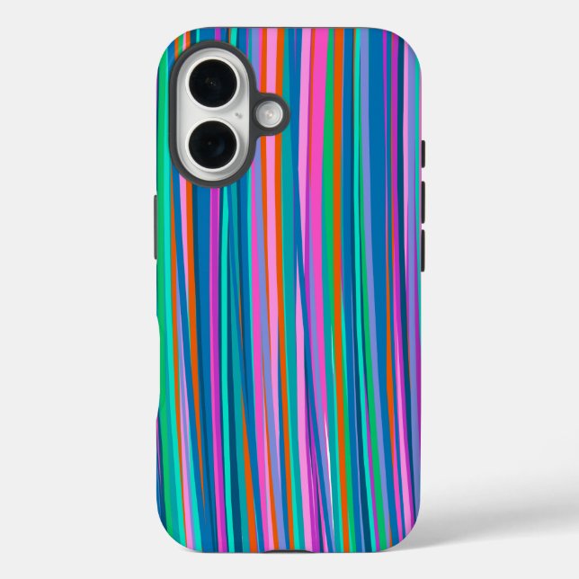 Colourful Vibrant Stripes Playful Bright Colours Case-Mate iPhone Case (Back)