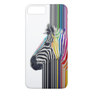 Colourful Vibrant Stripes Zebra Painting Case-Mate iPhone Case