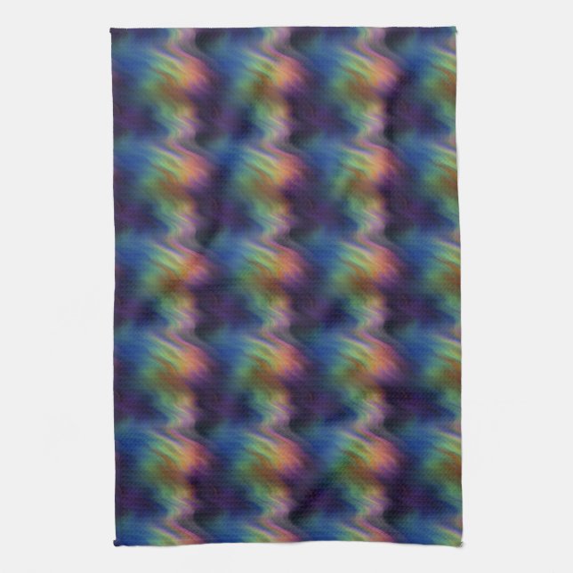 Colourful Vibrations Kitchen Towel (Vertical)