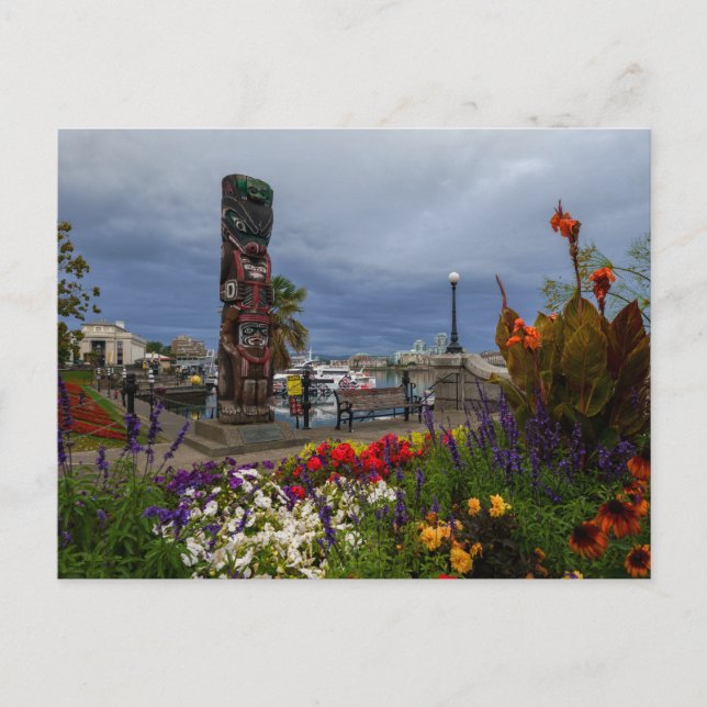 Colourful Victoria Harbour Postcard (Front)