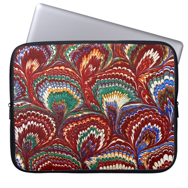 Colourful Victorian Marbled Paper Cover (Front)