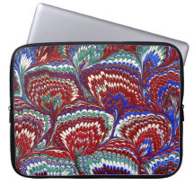 Colourful Victorian Marbled Paper Cover