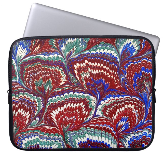 Colourful Victorian Marbled Paper Cover (Front)