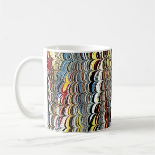 Colourful Victorian Marbled Paper Cover Coffee Mug