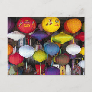 Colourful Vietnamese lanterns Postcard