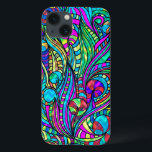 Colourful Vintage Abstract Floral Swirls Collage 2 iPhone 13 Case<br><div class="desc">Cool colourful abstract vintage floral swirls design. Custom monogram version on any design is available by email request. We also offer free text formatting for your business cards invitation,  etc.</div>