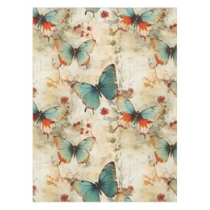 Colourful Vintage Butterflies and Flowers (3) Tablecloth