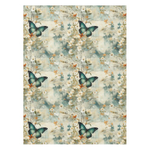 Colourful Vintage Butterflies and Flowers (6) Tablecloth