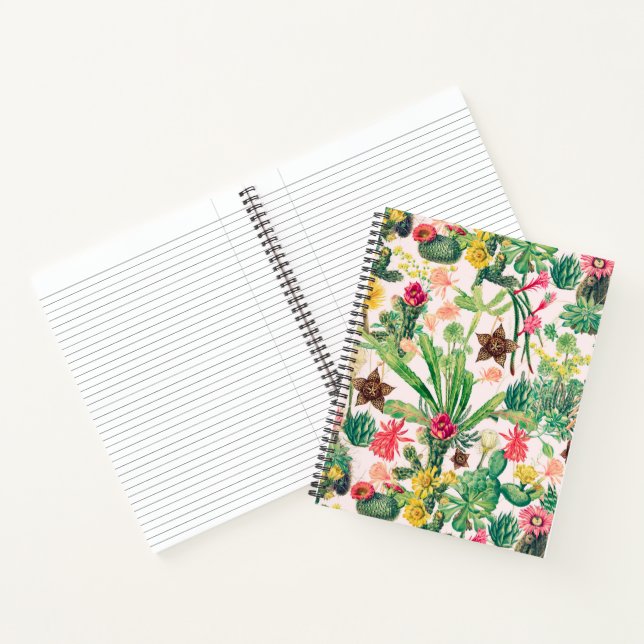 Colourful Vintage Cactus Collection Notebook (Inside)