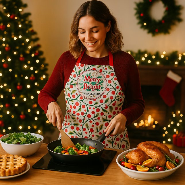 Colourful Vintage Elegant Christmas Apron (Creator Uploaded)