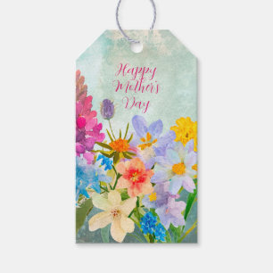  Colourful Vintage Floral Mother's Day Gift Tags