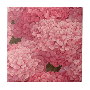 Colourful Vintage Hydrangeas  Tiles  For Bathroom 