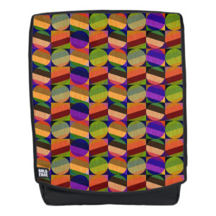 Colourful Vintage Inspired Pattern Backpack