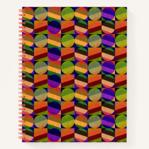Colourful Vintage Inspired Pattern Notebook