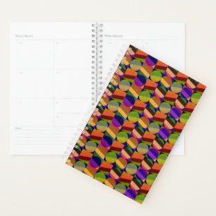 Colourful Vintage Inspired Pattern Planner