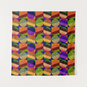 Colourful Vintage Inspired Pattern Tapestry