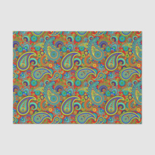 Colourful Vintage Orante Paisley Tissue Paper