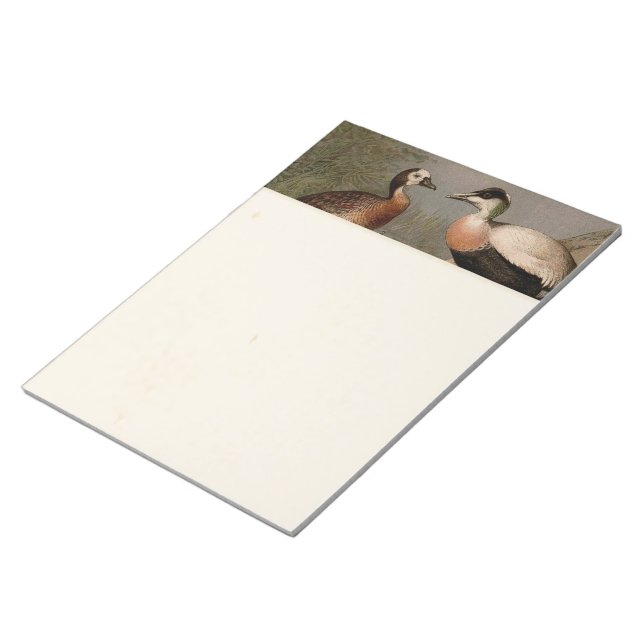 Colourful vintage painting of ducks notepad (Angled)