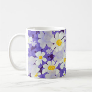 Colourful Vintage: Seamless Flower Pattern Coffee Mug