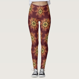 Colourful Vintage Tunicate illustration Leggings