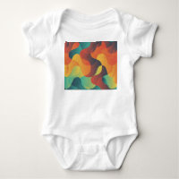 Colourful vintage wave abstract pattern