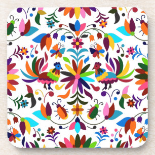 Colourful Vintage Yoga For Summer Coaster