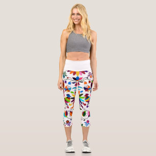 Colourful Vintage Yoga For Summer Leggings