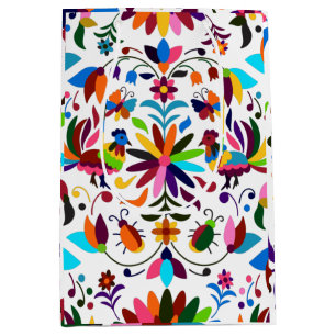 Colourful Vintage Yoga For Summer  Medium Gift Bag