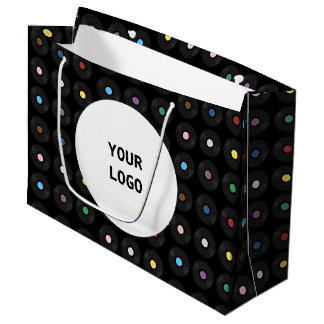 Colourful Vinyl Record classic Large Gift Bag