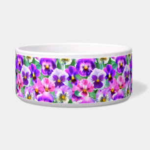 Colourful Violets Pansy Flower Pattern  