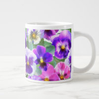Colourful Violets Pansy Flower Pattern