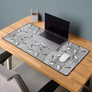 Colourful Violin Blocks Desk Mat