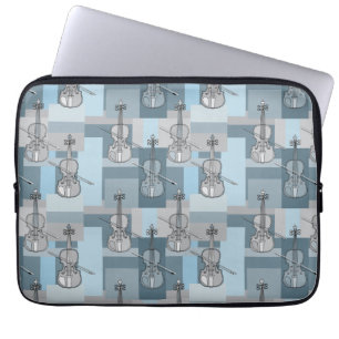 Colourful Violin Blocks Laptop Sleeve