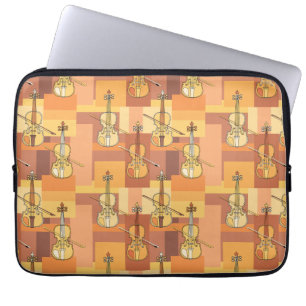 Colourful Violin Blocks Laptop Sleeve