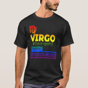 Colourful Virgo Zodiac Qualities T-Shirt