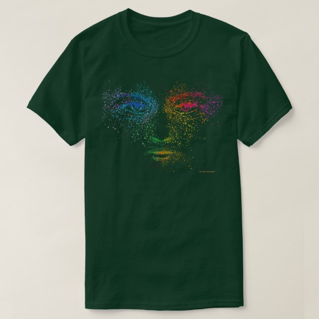 Colourful Vision Face T-Shirt (Design Front)